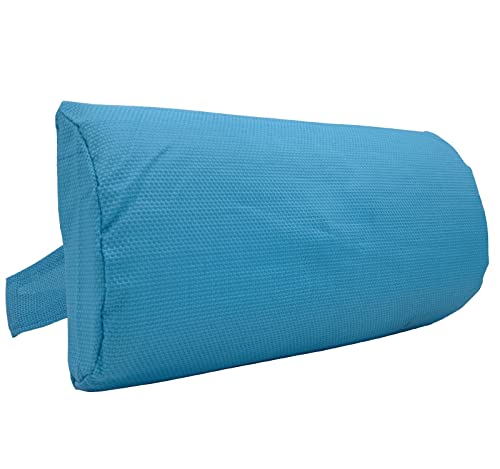 Ostlttyn Zero Gravity Chair Replacement Pillow Headrest with Elastic Band, Universal Soft Removable Padded Cushion Head Pillow, Light Blue, 14.3L' x 6.3W' x 2.3H' - color: Light Blue, size: 1 Pack
