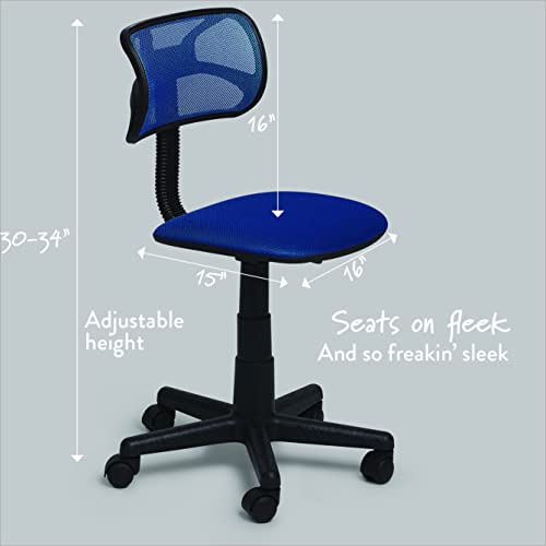Urban Lifestyle Swivel Mesh Desk Chair, Navy 21D x 21W x 33H in - color: Navy
