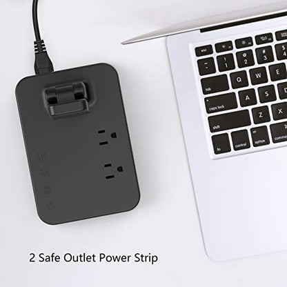 Drevet LED Desk lamp with USB C Charging Port, Table Light with 3 USB Charger and 2 AC Power Outlet, 3 Color Model, 3 Level Brightness, Touch Control, Memory Function, Eye-Caring Office Foldable Lamp - color: Gray