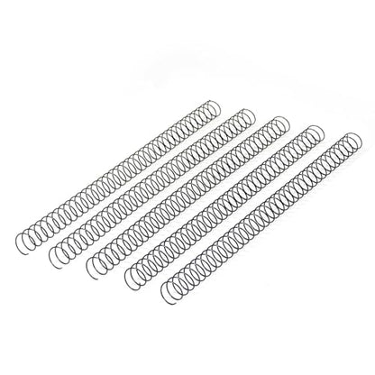 RAYSON 19mm Wire Spiral Coil Binding, 3:1 Pitch, 3/4" Metal Spiral Binding Coil 160 Sheets Capacity, Black Color & Pack of 50 - color: Black, size: 3/4 inch (160 Sheet Capacity)