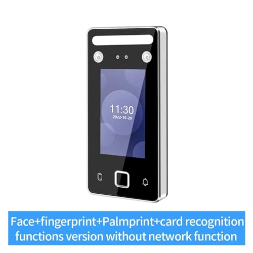 Time Clocks Metal IP Biometric Face Identification Gate Access Control Keypad Fingerprint Face Time Attendance Machine,Offline with Card - size: Offline with card