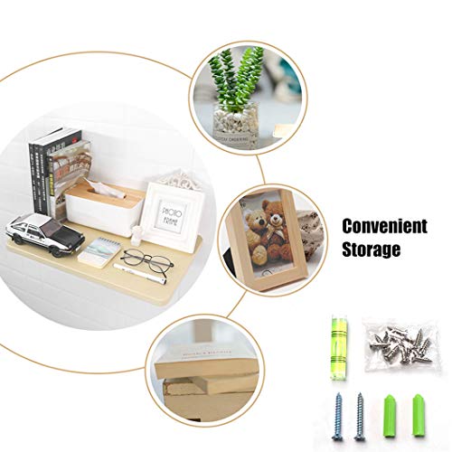 Small Wall-Mounted Folding Drop-Leaf Table,Wood Floating Shelf Computer Desk Workbench,Hanging DIY Bookshelf Office Shelves - size: 70 x 38 cm