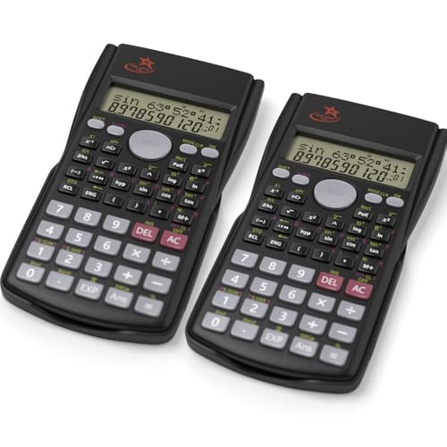 2-Pack SC-216 Non-Graphing Scientific Calculator, Middle/High School - style: 2 Pack Bundle