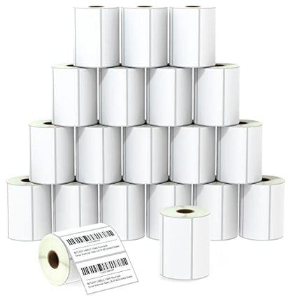 BETCKEY - 4" x 2" (102 mm x 51 mm) Thermal Labels, [20 Roll/15000 Labels] - color: 20 Rolls