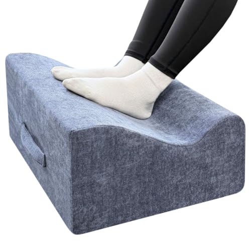 Foot Rest for Under Desk at Work, Soft Ergonomic Footrest, | COMFelicify Foot Rest for Under Desk at Work, Soft Ergonomic Footrest, Support Foot Pillow, Leg Elevation Cushion, (Blue+AA) - color: Blue+aa