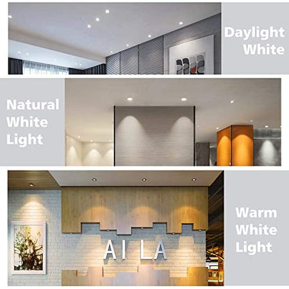 2 Inch LED Downlight, Recessed Lighting Dimmable Ceiling Light, 3W, 3000K Warm White, CRI80 with LED Driver(35W Halogen Equivalent), 8 Pack - color: Warm White, size: White/8 Pack