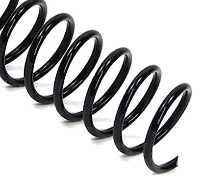 Rayson 25.4mm Plastic Spiral Coil Binding 3:1 Pitch, 1 inch, 210 Sheets Capacity Black Coil Binding Spines - Versatile for Office and Educational Tasks, Pack of 50 - size: 1" (210 Sheets Capacity)
