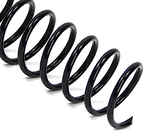 Rayson 19mm Plastic Spiral Coil Binding 3:1 Pitch, 3/4 inch, 160 Sheets Capacity Black Coil Binding Spines - Versatile for Office and Educational Tasks, Pack of 50 - size: 3/4" (160 Sheets Capacity)