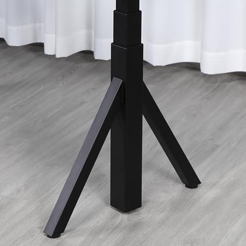 ApexDesk Quattro Series 60" Electric Adjustable Standing Computer Desk for Home and Office Width and Height Adjustable, Rectangular Black - color: Black Rectangular, size: 60" Rectangular