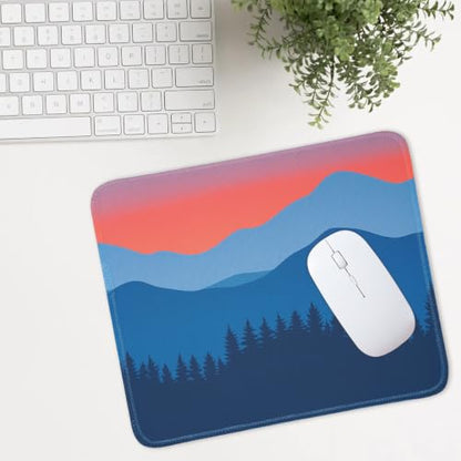 Mouse Pad for Desk with Stitched Edge, Premium Cute Washable Mouse Pads. Computer Mousepad with Non-Slip Rubber Base, Mousepads for Laptop, 9.25x7.75x0.12 inch (Mountain Hush) - color: Mountain Hush