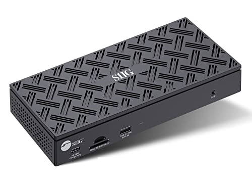 SIIG DisplayLink USB-C Dock, Quad 4K60Hz, 100W PD, 2.5GbE, JU-DK0Q11-S1 - style: Quad 4K Display