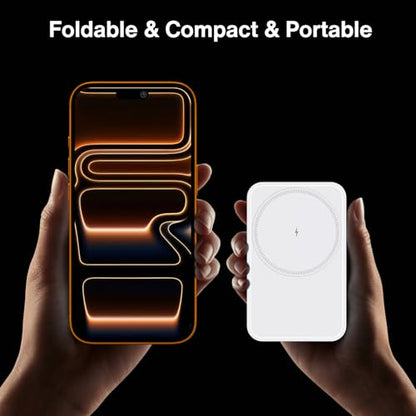 iVANKY 3 in 1 Foldable Magnetic Wireless Charging Station(No Adapter) - color: white
