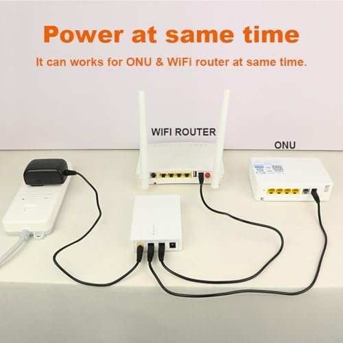 Uninterruptible Power Supply for Router Modem 12V 9V Output 7800MAh 6 Hours Runtime UPS Backup Power Source Compatible with All Router Brands