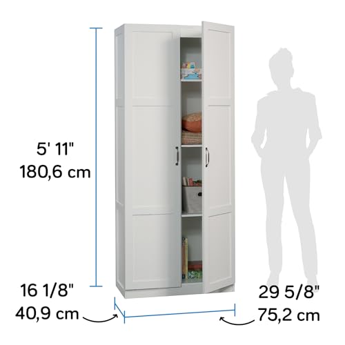 Sauder Select Storage Cabinet/ Pantry cabinets, White finish - color: Soft White