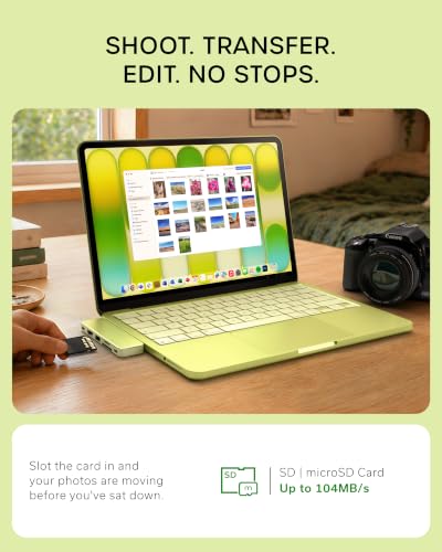 Satechi 6-in-2 USB-C Snap Hub, 4K/60Hz HDMI, for MacBook Neo, Citrus - color: Citrus