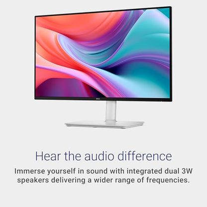 Dell 24 Plus Monitor - S2425HSM - 23.8-inch FHD (1920x1080) 144Hz 1ms Display, 2 x 3W Speakers, HDMI Connectivity, Height/Tilt/Pivot/Swivel Adjustability, AMD FreeSync - Ash White - size: S2425HSM