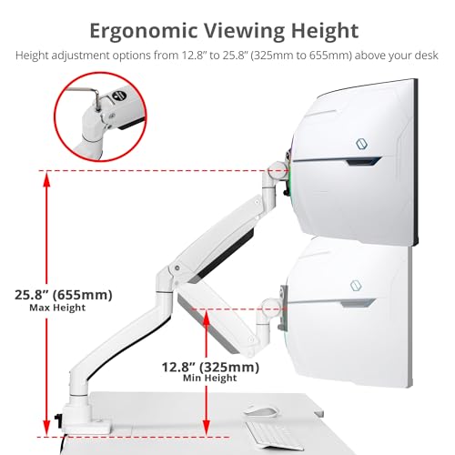 SIIG Heavy-Duty Monitor Arm, 17"-57", 59.5 lbs, USB-C 100W, CE-MT3Z11-S1 | Mount a 17"-57" ultrawide monitor up to 59.5 lbs; top C-clamp or grommet mounting and USB-C 100W fit heavy-duty desks.
