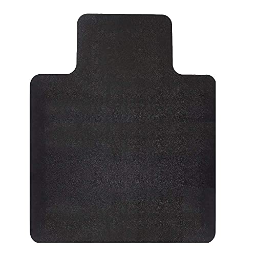 RESILIA Office Desk Chair Mat with Lip - for Low Pile Carpet (with Grippers) Black, 36 Inches x 48 Inches, Made in The USA - color: Black, size: 36" x 48" with lip