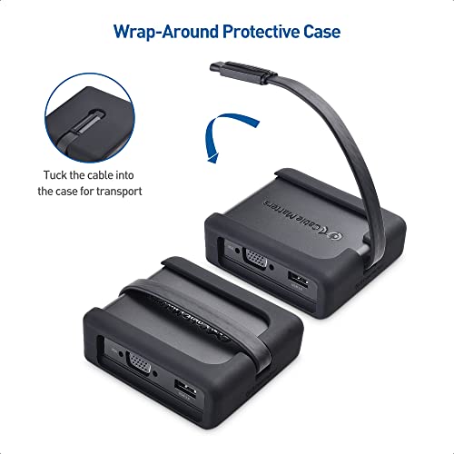 Cable Matters USB C Hub with HDMI, DisplayPort, VGA, Ethernet, Charging