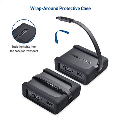 Cable Matters USB C Hub with HDMI, DisplayPort, VGA, Ethernet, Charging