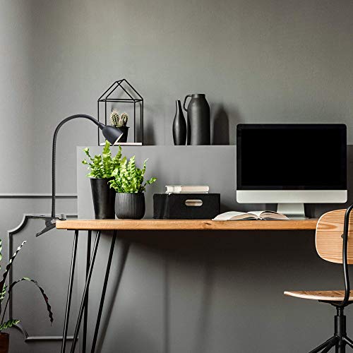 Newhouse Lighting NHCLP-OL-BK Olivia Dimmable and Color Temperature Changing Clamp Light Desk Lamp Black - color: Dimmable Black