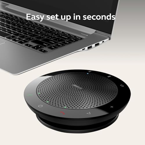 Jabra Speak 510 (2025 Edition) Portable USB Bluetooth Speaker, Black | Portable Speakerphone, USB or Bluetooth, Crystal-Clear Sound, Works with Microsoft Teams, Google Meet, Zoom - size: All Platforms, style: Speak 510 (2025)