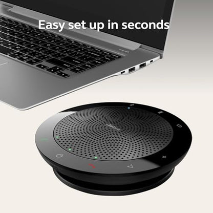 Jabra Speak 510 (2025 Edition) Portable Bluetooth USB Conference Speaker | Portable Speaker for Meetings and Calls, USB or Bluetooth, Clear Sound, Works with Microsoft Teams and Leading Platforms - size: Teams with adapter, style: Speak 510 (2025)