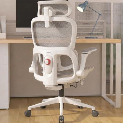 SIHOO B300 Pro Ergonomic Office Chair Without Footrest, 4D Lumbar Support - color: White