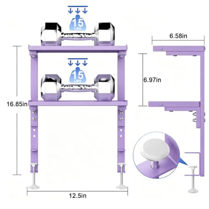 2-Tier Desk Shelf - color: Purple