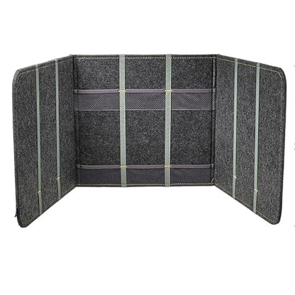 Acoustic Desk Divider, Fold-Up- Portable Barrier -Privacy Panel-Reduce Noise and Visual Distractions,Shields for Student Desks-Excellent for Offices and Schools,(Gray, 47" W x 15" H)