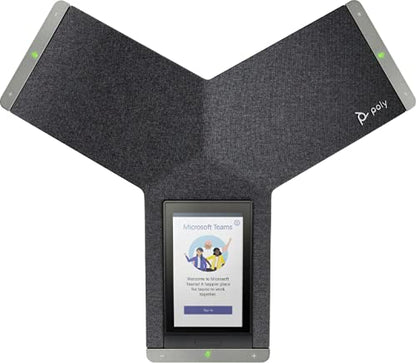Poly - Trio C60 IP Conference Phone (Polycom) - Smart Conference Phone for Any Meeting Space - 5' Color Touch Display - Works with Teams, Zoom & More,Grey