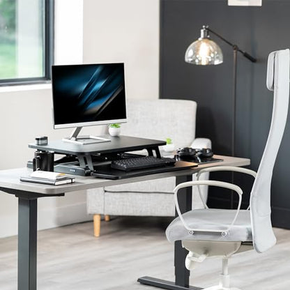 VIVO Black 26 in Standing Desk Converter, DESK-V026KB - color: Black, size: 26"
