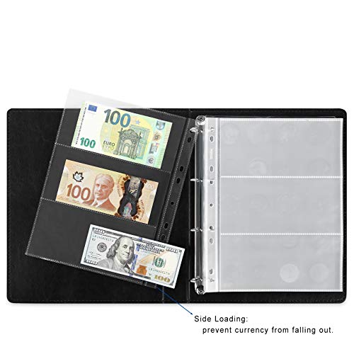 AITIME 5 in 1 Coin and Currency Collection Book Holders for Collectors - color: 5 in 1 Binder