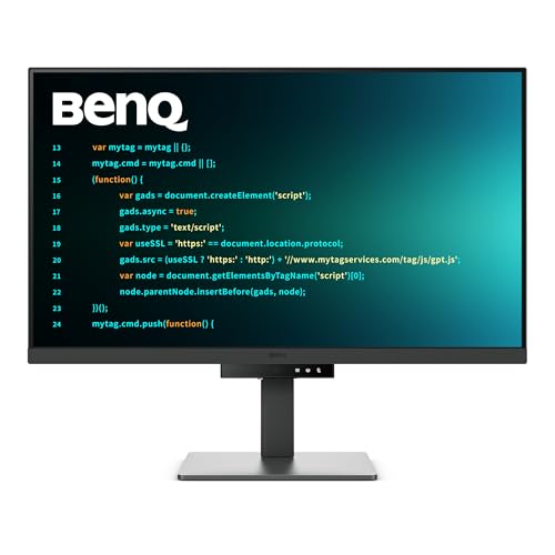 BenQ RD320U 32” 4K 3840x2160 Programming Monitor with 2000:1 Contrast Ratio, Nano Matte Panel, Backlight, 90W USB-C, Coding Modes, Night Hours Protection, Ergonomic Design, and Eye-Care Technology | Nano Matte Panel, Eye-Care, Coding Modes, MoonHalo Backl
