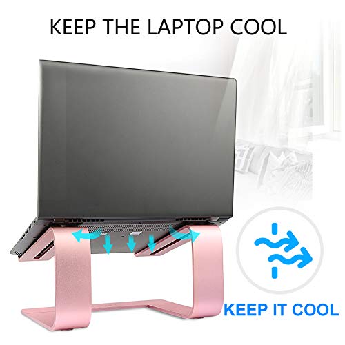Urmust Laptop Stand for Desk, Pink, Up to 15.6" Laptop - color: D-Rose Gold