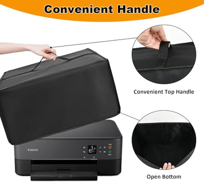 Heavy-Duty Dust Cover for Canon PIXMA TS6420a | Waterproof, Dustproof Protective Case, 600D Nylon Thick Dust Cover, Heavy-Duty Protective Case, Cover with Handle