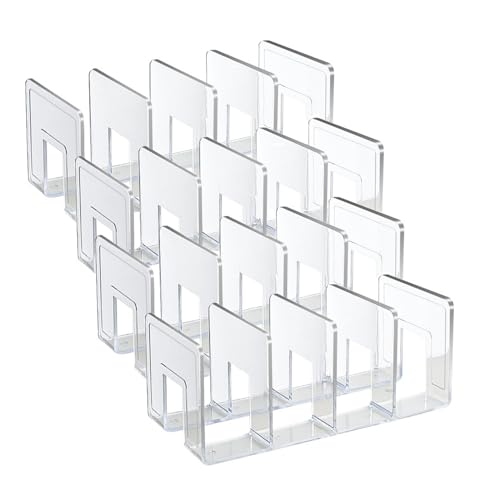 4 Pack Clear Acrylic File Organizer, Purse Organizer, File Sorter Desktop File Folder Organizer for Book, Envelopes, Mail, Document, Notebook, Office Supplies, Handbag