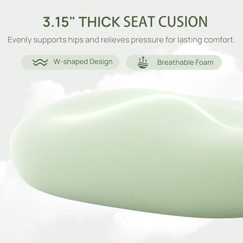 CabLady S1 High Back Ergonomic Mesh Office Chair with Footrest, 300 lbs | 115° Recline Lock, Adjust Seat Depth, 2D Arms, 3D Headrest, Detachable Lumbar Support, Breathable Mesh, BIFMA, Green - color: Butterfly Green