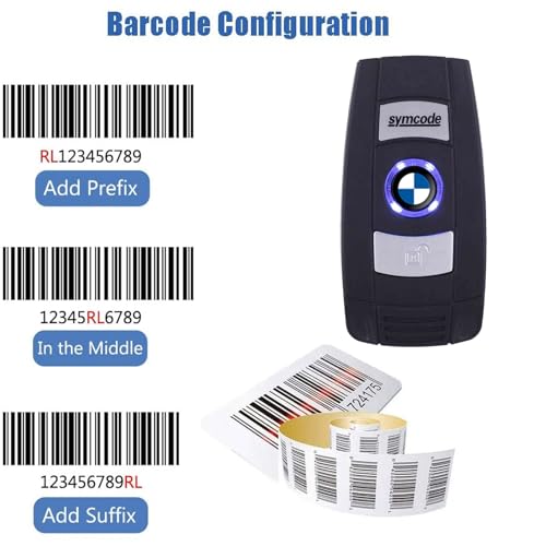 2D QR Barcode Scanner Omnidirectional Hands-Free USB Automatic Barcode Reader for Mobile Payment Computer Screen Scan - color: Black
