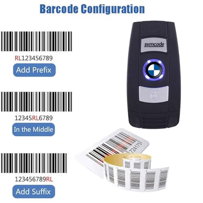 2D QR Barcode Scanner Omnidirectional Hands-Free USB Automatic Barcode Reader for Mobile Payment Computer Screen Scan - color: Black