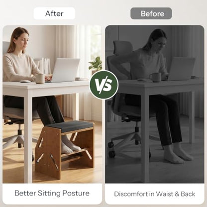 CHOEZON Adjustable Foot Rest Under Desk with Cushion and Non-Slip Design