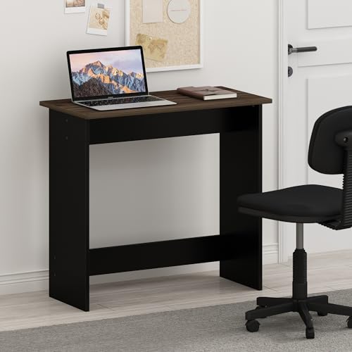 Furinno Simplistic 31-Inch Compact Computer Desk, Brown Walnut - color: Brown Walnut, size: New 32-In Wide