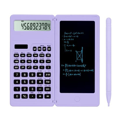 LveSunny Scientific Calculator for Students, Math Calculator with Notepad - color: Purple