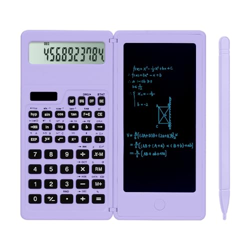 LveSunny Scientific Calculator for Students, Math Calculator with Notepad - color: Purple