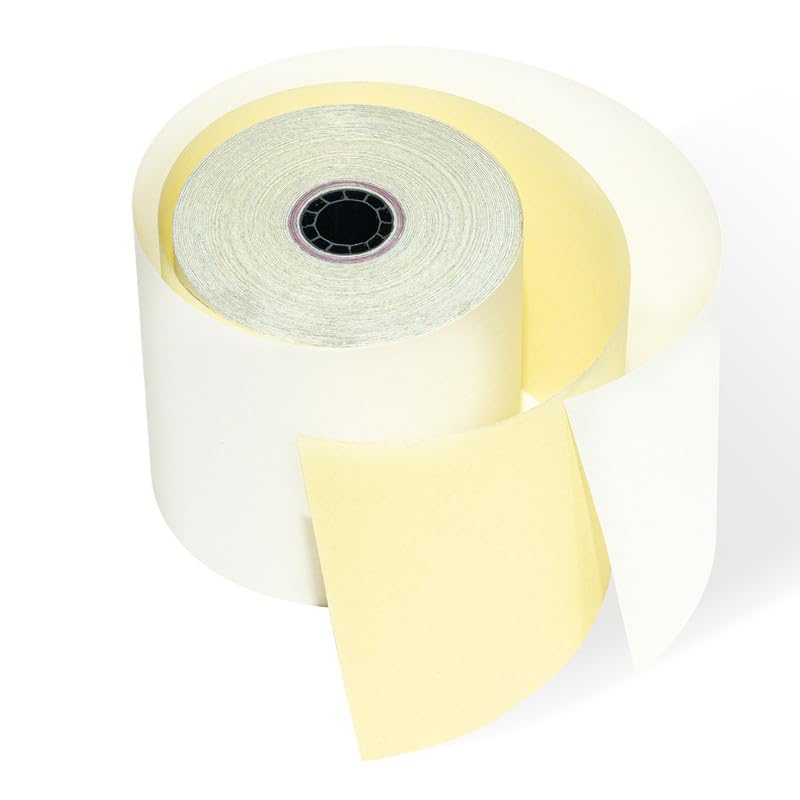 3" x 95' 2-Ply Carbonless Paper, 20 Rolls, Compatible with Star Micronics SP700 SP2000 UP389 Omni 480 TMU 220 250, Epson M119 TM300 TM-U200 TM-U200B, and More - size: 3 x 95 Two-Ply Carbonless