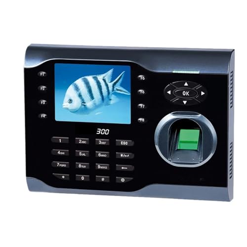 Fingerprints Employee Attendance Machine 3.5 Inch Color Screen High-Speed Fingerprint Time Attendance Finerprint Time Clock for Small Businesses,Black-Basic - size: Basic