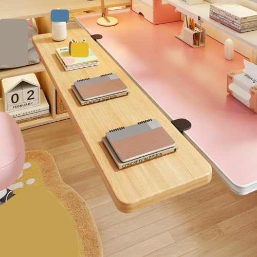 Ergonomics Desk Extender Tray, Foldable Keyboard Extender Tray Clamp On | Large Size Foldable Keyboard Extender, Computer Keyborad Tray, Desk Extension Board Armrest Support for Home and Office - color: Natural, size: 90*20