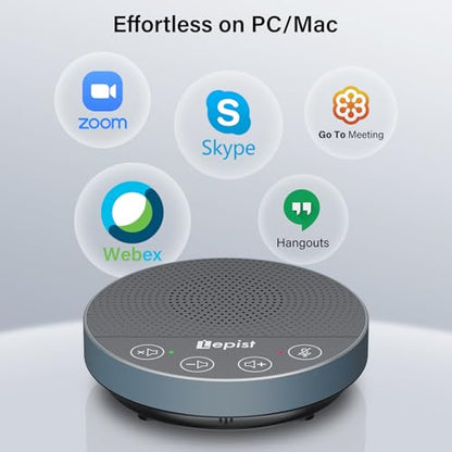 Plug & Play USB Speakerphone,Conference Microphone for Home Office
