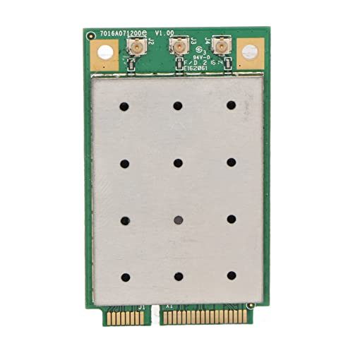 Mini Network Adapter Card, 1300Mbps QCA9880 PCIe Interface Gigabit Card 5G for Windows 7, 8, 10, XP Server Desktop, Supports 80211ac B G N 3 X 3 MIMO