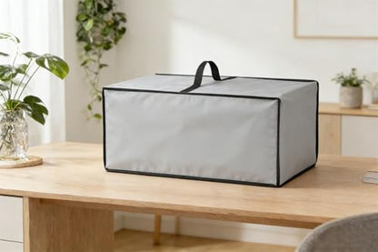 AF-WAN Printer Dust Cover for Canon PIXMA TS4320/TS6520 Wireless Color Inkjet Printer, 600D Nylon Waterproof Dustproof with Top Handle, Foldable & Easy to Use (Silver Grey) - color: Silver Grey